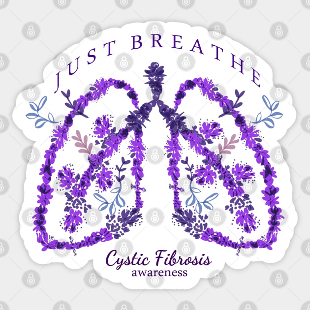 Cystic Fibrosis Awareness Sticker by Happimola